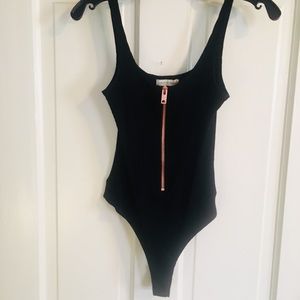 Black tank bodysuit